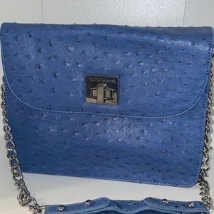 Blue BCBG leather purse